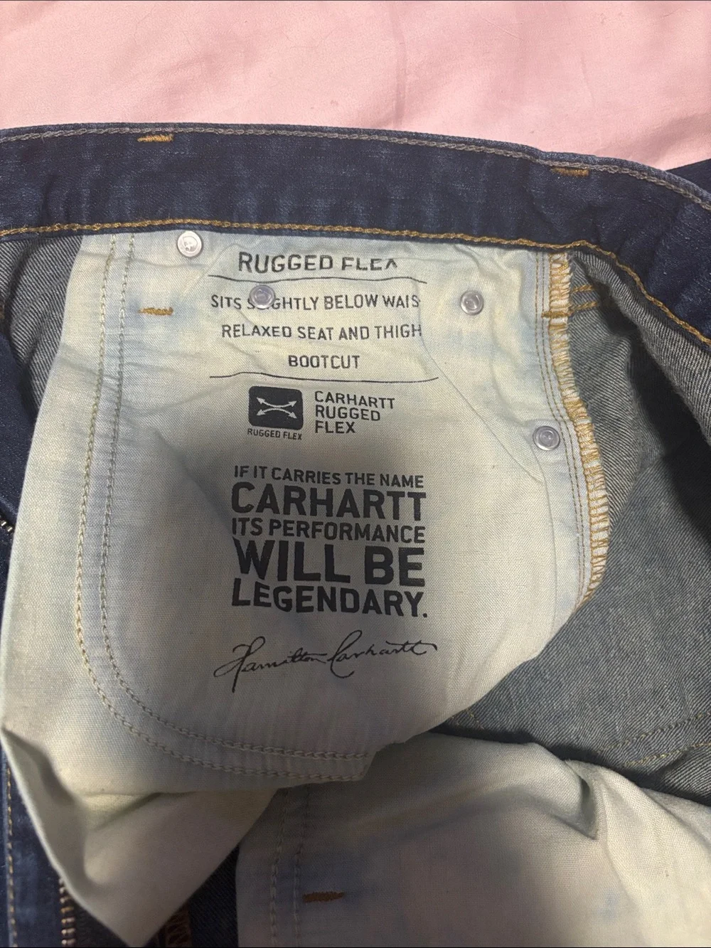 Carhartt Men's Relaxed Fit Jeans in Indigo Blue